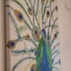 Peacock Wall Paint Art "Radiance" - Image 2
