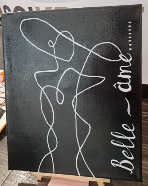 "Belle Âme" – Abstract Minimalist Line Art