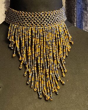 Tassel Beaded necklace/choker